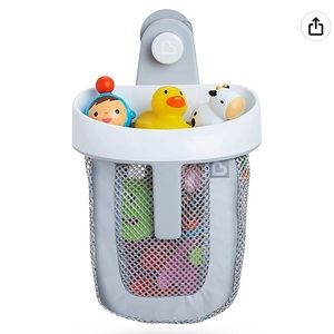 Munchkin® Super Scoop™ Hanging Bath Toy Storage with Quick Drying Mesh, Grey